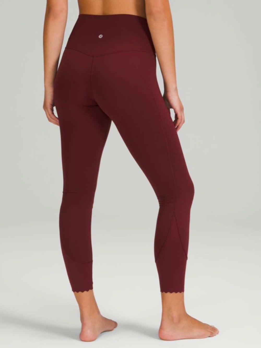 🍋 Lululemon Align Scalloped Hem High-Rise Pant 25" Red Merlot 2
